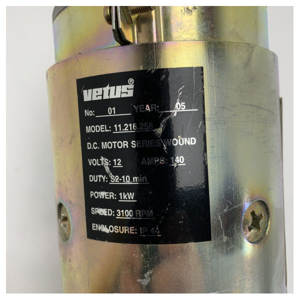 Vetus ruostumaton teräs 1000W 12V kapstan 