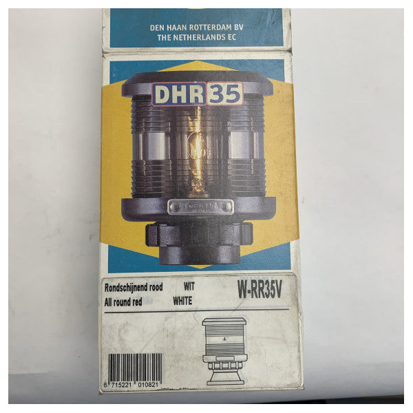 Vetus DHR W-RR35V RØD Marine Navigasjonslys Hvit 12/24V 