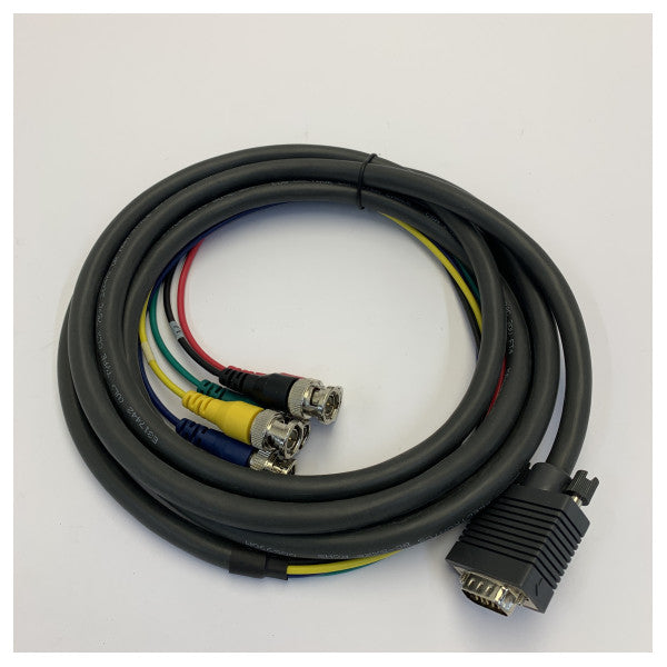 Kramer 92-5105010 VGA għal BNC Cable - Konnettur tal-Vidjo ta’ Grad Marittimu Professjonali 