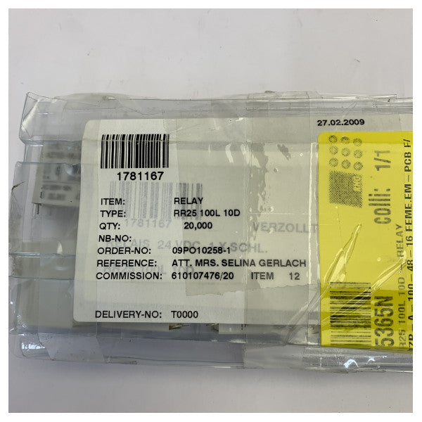Relais électrique ZETTLER RR25-100L-10D pour usage maritime et industriel 