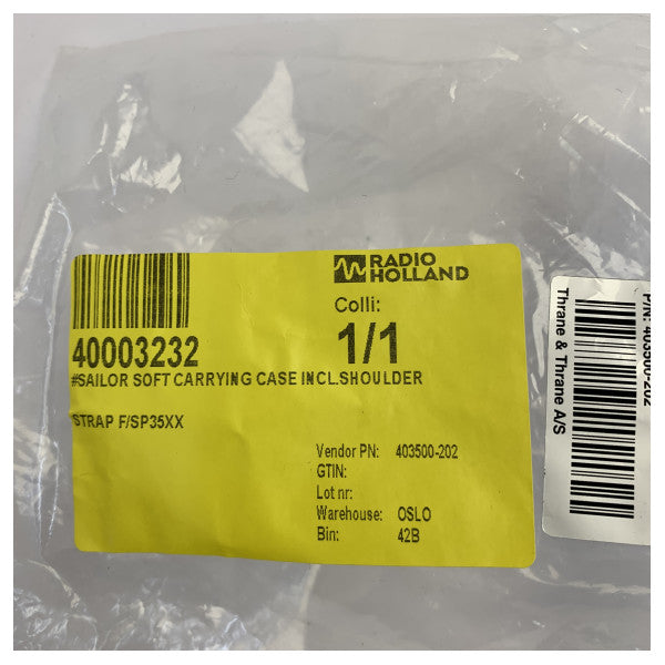 Thrane & Thrane SP35XX حقيبة حمل ناعمة لجهاز الراديو البحري المحمول - 403500-202 