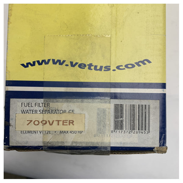 Elemento de filtro de combustible diésel marino Vetus VT09ER blanco de 30 micrones 280 HP 