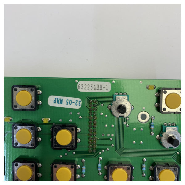 Keyboard 3215A Marine Electronics Keypad PCB Component - S-632254 / 632254BB-1 