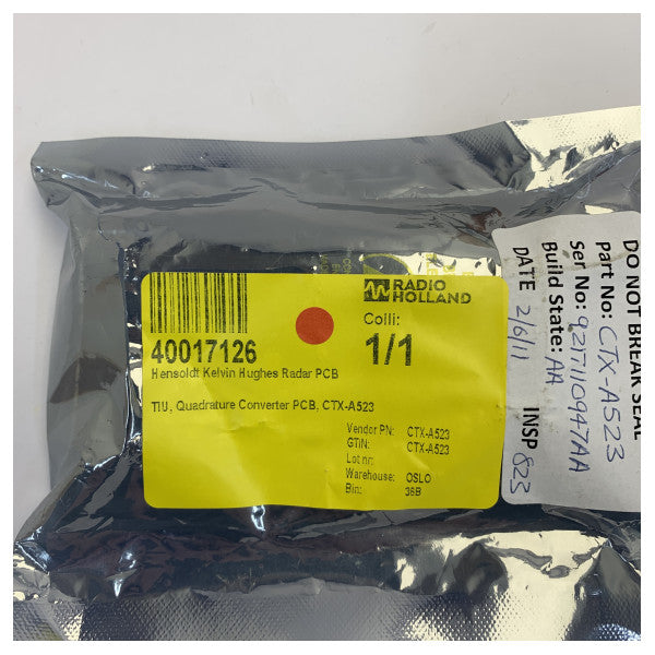 Hensoldt Kelvin Hughes CTX-A523 Marine Radar Internal Electronic Module 