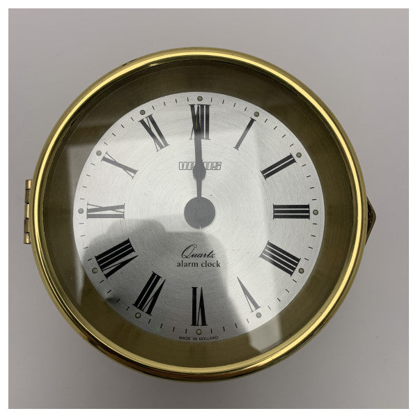Vetus Quartz Marine Ship Clock 100mm Brass Nautical - QUARTZ100