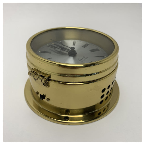 Vetus Quartz Marine Ship Clock 100mm Brass Nautical - QUARTZ100