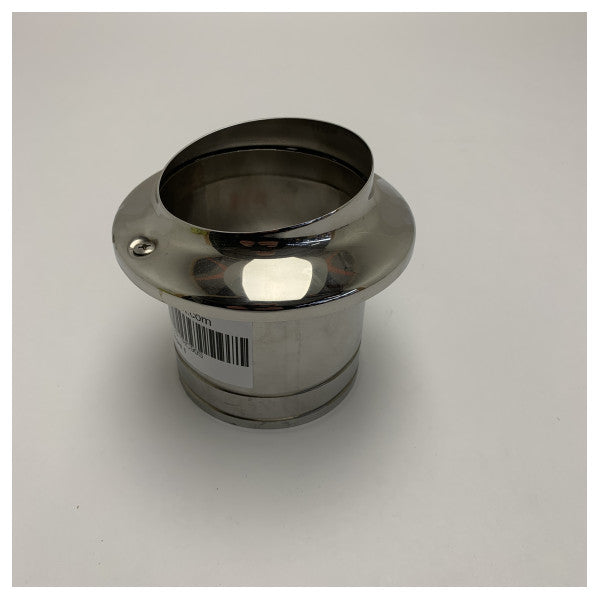 Vetus TRC90S Stainless Steel Marine Exhaust Outlet Tru-Hull with Check Valve 90 mm