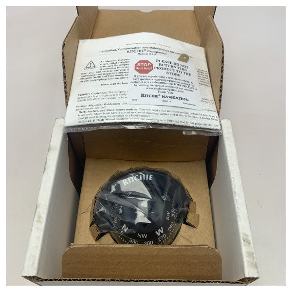 Ritchie Explorer D55 däckmonterad kompass svart