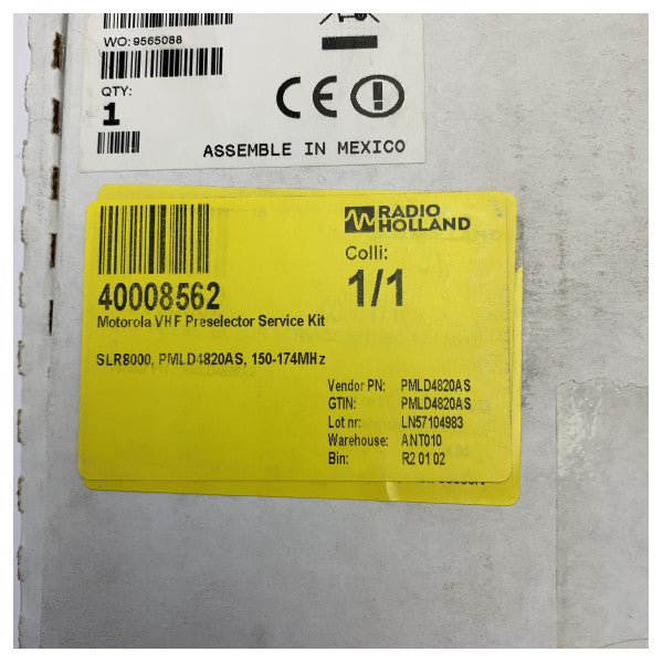 Motorola SLR8000 VHF Ön Seçici Servis Kiti 150-174MHz PMLD4820AS 