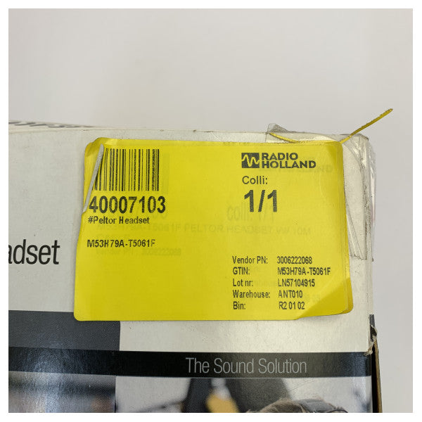 Casque de communication marine 3M Peltor M53H79A-T5061F avec câble spiralé 