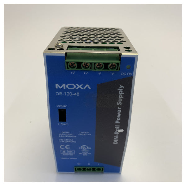 Alimentatore su guida DIN Moxa Mean Well DR-120-48 48V 2,5A 120W PSU industriale 