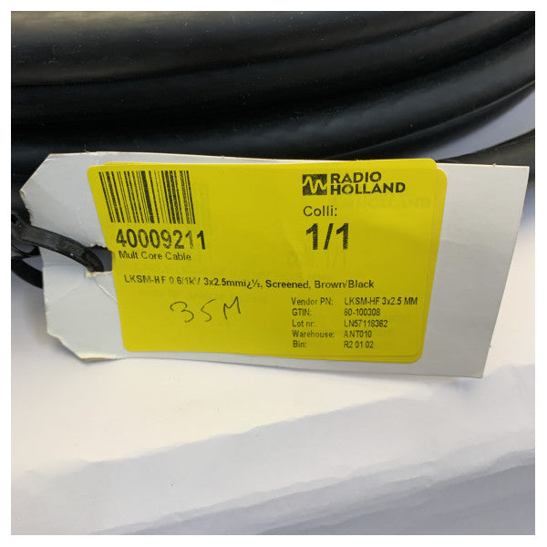 LKSM-HF Câble marin blindé 3x2,5 mm 0,6/1 kV bobine de 35 m 