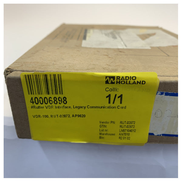 Rutter VDR-100 Legacy Communication Card Interface AP9620 RUT-02872