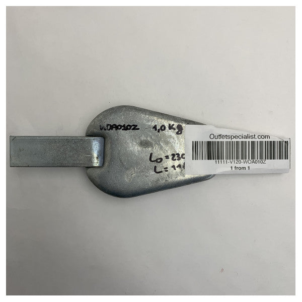 Vetus Weld-On Zink Anod 1,0 KG - WOA010Z 