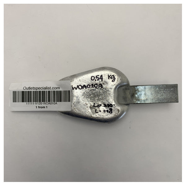 Vetus WOA010A ânodo de alumínio Weld-On 0,55 KG 