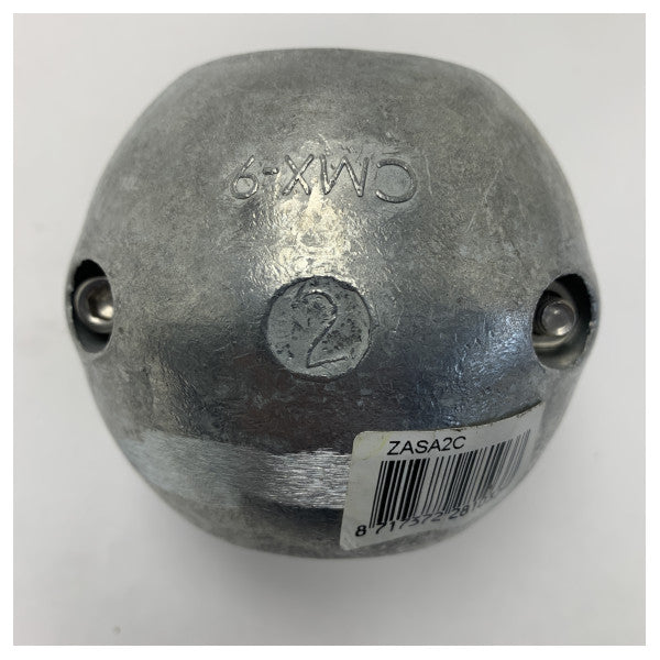 Kit d'anodes d'arbre de propulseur en zinc Vetus ZASA2C 2 pouces 