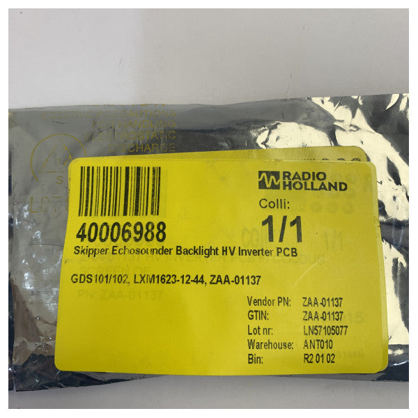 Плата інвертора підсвічування HV для ехолота Skipper GDS101/102 LXM1623-12-44 