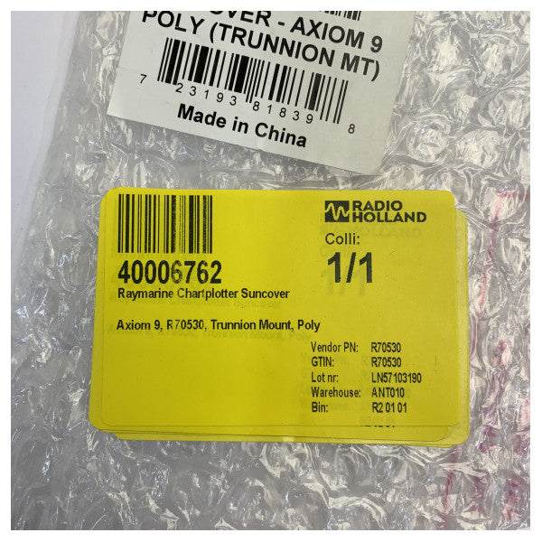 غطاء واقٍ Raymarine Axiom 9 Suncover لتركيب Trunnion - R70530 