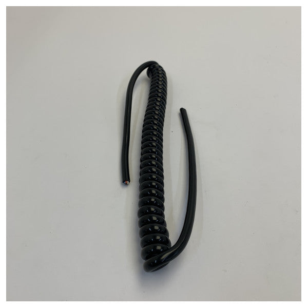 RS PRO 749-2493 spoleformet 4-leder elektrisk kabel 0,25 mm² sort PVC-strømkabel 