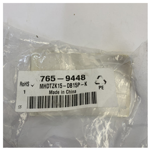 MH Connectors MHDTZK 15 Yollu D-Sub Konnektör Fiş Kapağı Kiti, Erkek - Deniz Sınıfı 