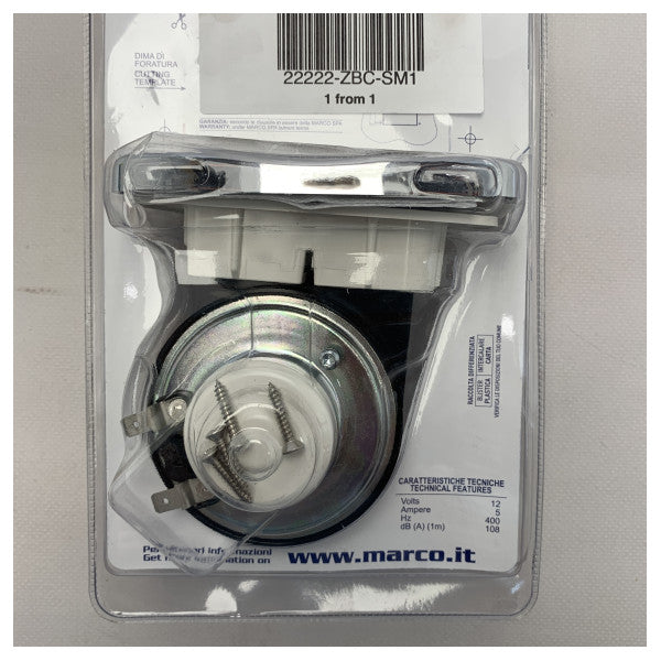 マルコ・スマイル 12V 電動ステンレスホーン SM1 - 132 102 22