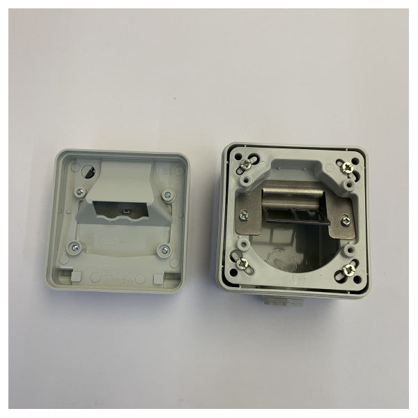 ET-25023V2 Surface Mount IP44 Electrical Enclosure for 2x Keystone Jacks