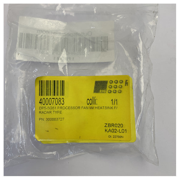 Ανεμιστήρας ψύξης επεξεργαστή SAM Electronics για RADAR 100 DP5-5G51 