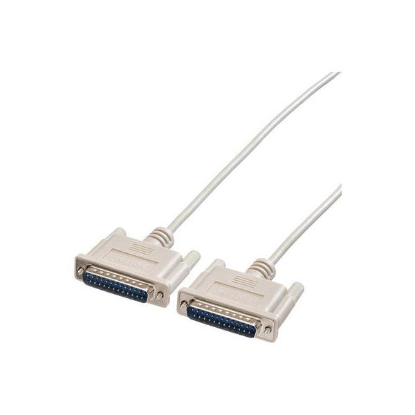 Roline D-Sub 25-pins hann til hann RS232 seriell datakabel 3 m - DB25 M/M 