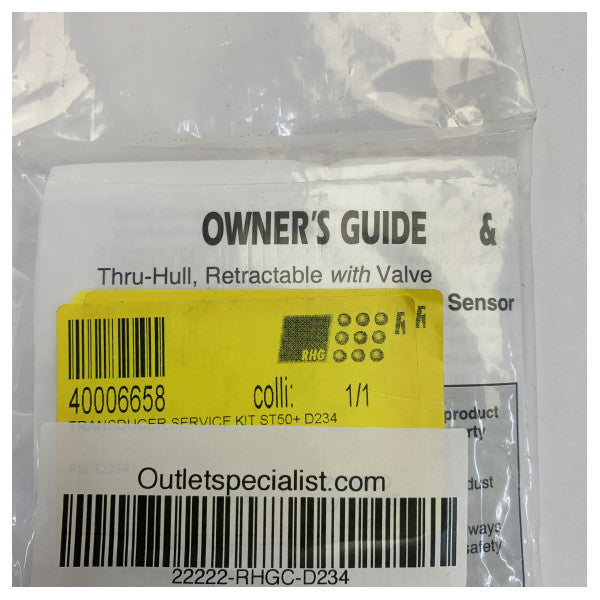 Raymarine D234 Geschwindigkeitsgeber-Servicekit D 001-008 