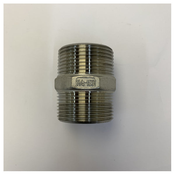 Osculati 1 1/4 inch AISI 316 rustfri stål rørnippel 17.125.05 