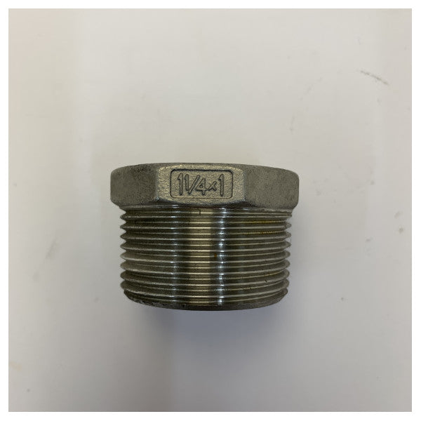 Osuculati 316 Stainless Steel Reducer 1 1/4inch Male to 1 Female fitting 
