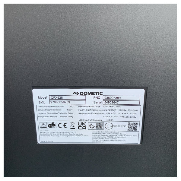 Dometic CFX5 25 25L Охладителна кутия с компресорно охлаждане 12/24/230V - 97000050759 
