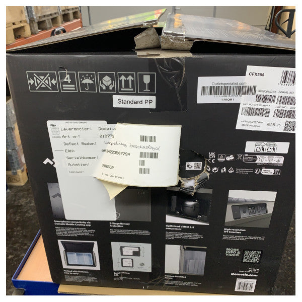 Dometic CFX5 55 Caixa de refrigeração 55L com compressor e arrefecimento 12/24/230V - 97000050783 