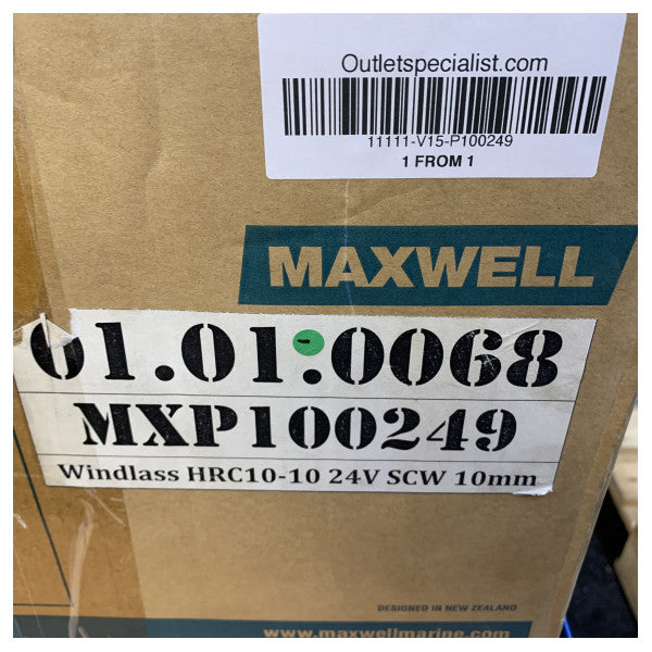 Maxwell HRC10-10 Οριζόντιος εργάτης άγκυρας σχοινιού/αλυσίδας 24V 1200W 