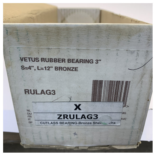 Vetus Cutlass-leje ID 3inch OD 4inch messing RULAG3 