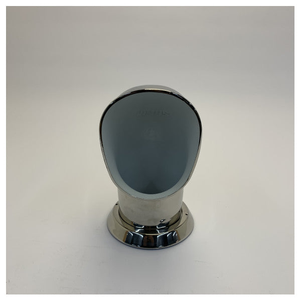 VETUS air intake TOM, 100 mm, 316 stainless steel, white interior 