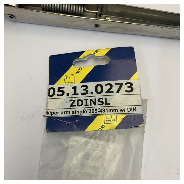 Vetus Black Parallel Wiper Arm Adjustable 395 to 481 mm 