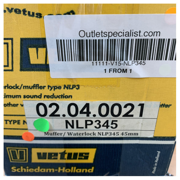 Vetus Waterlock/Exhaust Silencer NLP345 