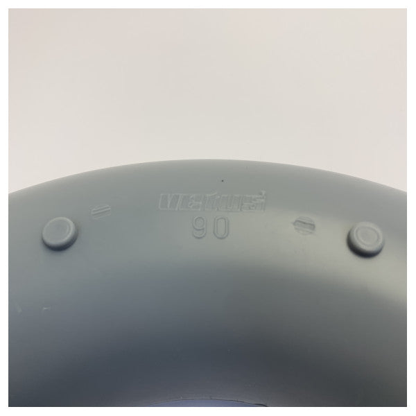 Plastic hose connection, 60° bend, 90mm diameter 