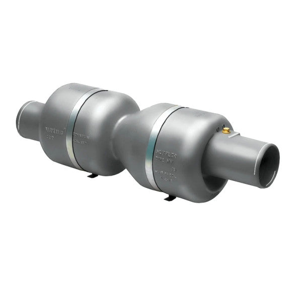 Vetus MV090 Silencer with check valve Type MV 90mm For fast vessels