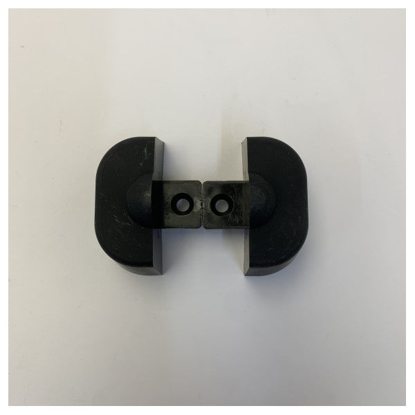 Vetus ETRAP60B Set end pieces Black For rubbing strake type TRAP60