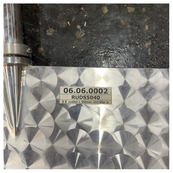Vetus RUDS5040 Rudder Blade Stainless Steel L500 mm 