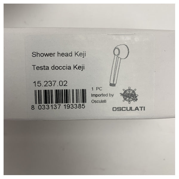 Osculati Marine Boîte de douche en acier inoxydable avec mitigeur et tuyau en PVC de 2,5 m pour bateaux et yachts