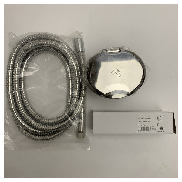 Osculati Marine душ кутия от неръждаема стомана със смесител - издръжлив найлонов маркуч 2,5 м за лодки и яхти