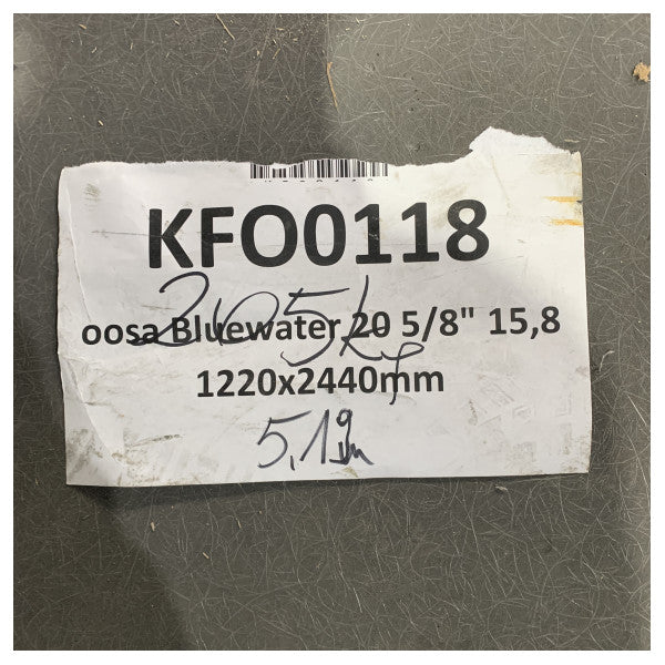 Coosa Bluewater 20 Deniz Kompozit Levha 5/8" (15.88mm) 2440 x 1220 cm 
