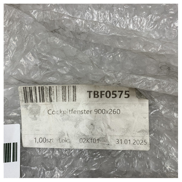 Lewmar 30315200 Flush 3G lavprofil-dæksluge sort 900 x 260 mm 