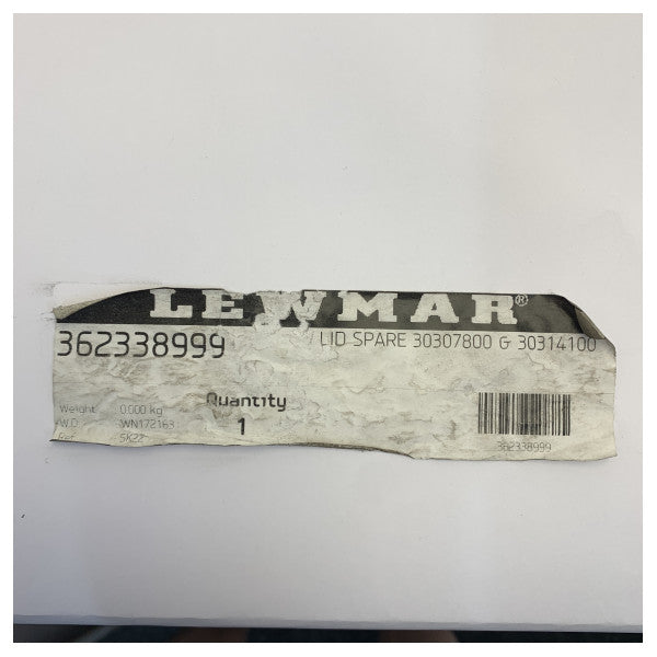 Lewmar Replacement Lid Spare for 30307800 - 30314100 Flybridge Hatch - 362338999 
