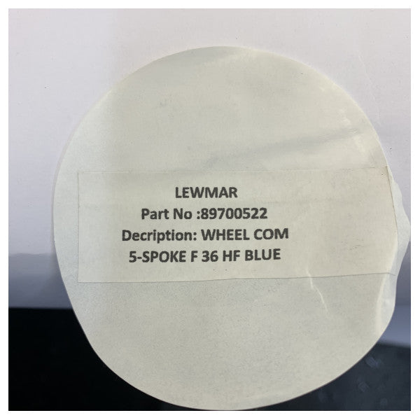 Lewmar 5-Spoke Commodore Yacht Steering Wheel Blue - 89700522 