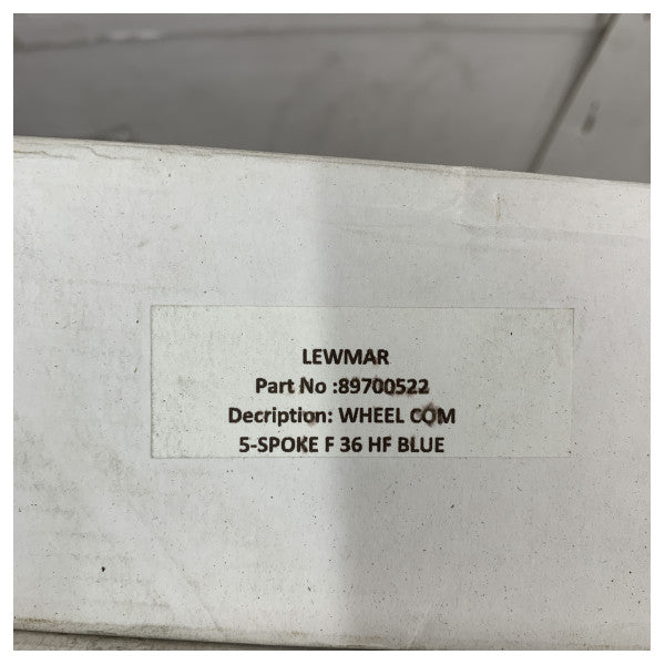 Lewmar 5-Spoke Commodore Yacht Steering Wheel Blue - 89700522 