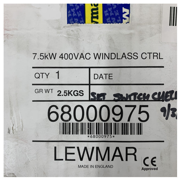 Lewmar AC Windlass Control Box 400V 7.5kW Kaxxa Elettrika Marittima - 68000975 